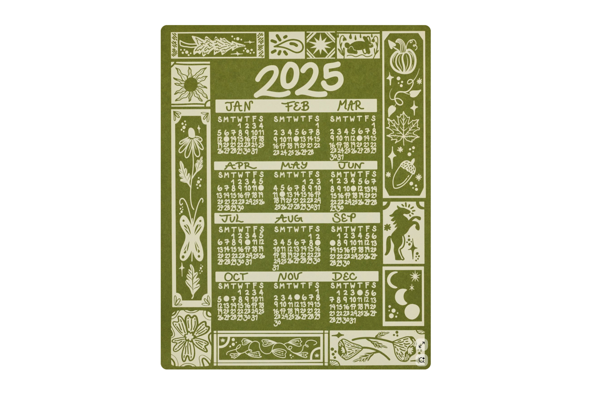 우리 가족, 새해 달력 교육사진4